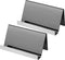 Maxdot 2 Pack Stainless Steel Business Card Holders, Desktop Credit Name Card Display Organizer for Office Home (Black)