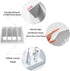 SAYEEC 2Pcs Collapsible Plastic Magazine File Holder, Vertical Binder Organizer for Desk, 3 Compartments, Gray