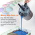 XINHNMUU 2 4L PCS Mixing Mate Paint Lid Kit, Paint Can Pouring Spout with Better Sealing Effect, Universal Paint