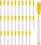 PATIKIL 30 Pack Dry Erase Marker Pens, Yellow Ink Fine Point Low Odor Whiteboard with Eraser Cap