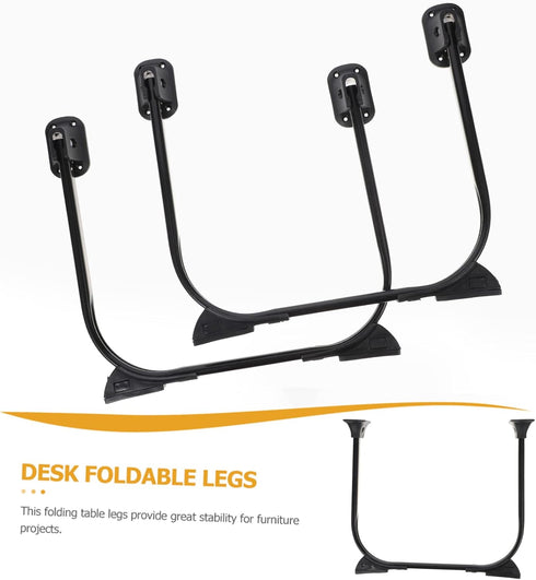 2pcs SEWACC Foldable Hairpin Legs Heavy Duty Metal Table Legs for DIY Furniture Table Sofa Cabinet with Resistant