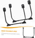 2pcs SEWACC Foldable Hairpin Legs Heavy Duty Metal Table Legs for DIY Furniture Table Sofa Cabinet with Resistant