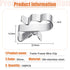 Zhengmy 150 22.5 mm/ 0.89 Inch Pcs Trailer Frame Wire Clips Stainless Steel Metal Cable Clips Solar Panel Double Wire