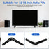 INOOMP 2 Pcs Tv Mounting Brackets for Tvs Plastic Tabletop Stand with Non Slip Base Pad for Living Room Bedroom Cabinet