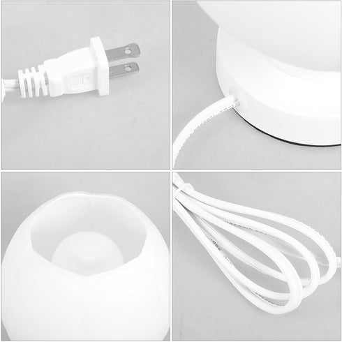 Toddmomy Portable Touch Sensor Table Lamp Adjustable Brightness Color Changing Bedside Night Light Glass and Wood