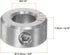 HARFINGTON 5/16" Bore Shaft Collar, 304 Stainless Steel Set Screw, 5/8" OD, 5/16" Width for Wheel Barrow Axle, Gearbox