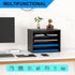 Wood Desktop Letter Tray File Organizer, Paper Storage Mail Sorter with 3 Adjustable Drawer Boards for Home and Office