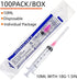 100 Pack 10ml/cc Luer Lock Plastic Syringe with 18Ga Needle, Lab Measuring Tools for Industrial Dispensing