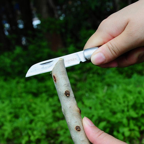 Folding Pocket Knife for Grafting, Stainless Steel Pruning Knife, Multi Cutting Tool, Budding Knife, Weed Bushes