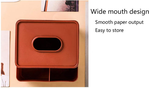 Countertop Q QIHANG Plastic Multifunctional Tissue Box Home Office Desktop Bathroom Sink Bedroom Bedside Cabinet