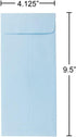 JAM PAPER #10 Policy Business Premium Envelopes, 4 1/8 x 9 1/2, Pastel Baby Blue, 50/Pack