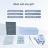 FotroCanic 47KHz 12oz 2 Ultrasonic Jewelry Cleaner, Eyeglass Ultrasonic Cleaning Machine with Modes & Len Cleaner
