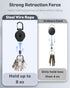 Uniclife Retractable Keychain - Heavy Duty Badge Holder with Strong ABS Casing and 31.5 Inch Steel Wire Rope