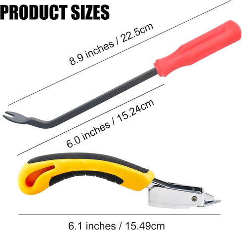 Upholstery Staple Remover Tool, Heavy Duty Tack Lifter for Removing Staples from Furniture, Canvas, Carton