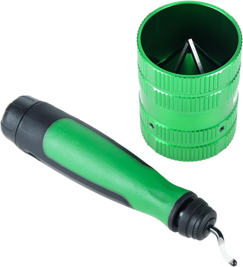 Yetaha Pipe Deburring Reamer Tool Set, Copper PVC Pipe Deburring Plumbing Tools, 1/4" to 1-5/8" Inner Outer Conduit Reamer Deburring Tool with Pen Reamer Burr Remover
