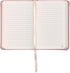 Classic Leather Notebook Journal, Hardcover, Quartz Pink, 240 Ruled Pages, Pocket Size (3.8" x 5.7"), Inspire Collection