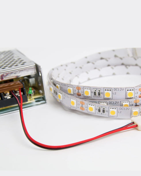 18AWG 2 Wire Electrical Cord, JACKYLED 2 Conductor 10M/32.8ft Wire for LED Strips, 12V/24V DC Cable