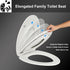 1M (1 Family Toilet Seat, Patented Slow Close & Quick Releasing Technology, Anti-Wiggling, Easy to Install and Clean