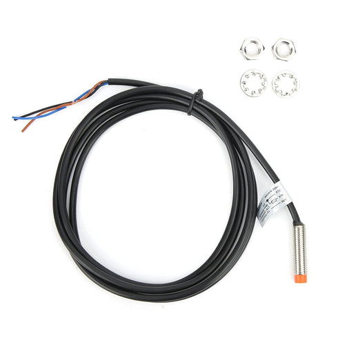 Fafeicy Proximity Switch DC1224V, 3Wire PNP NO Inductive Sensors, 2mm Detecting Distance, 5-8mm Sensing Range,