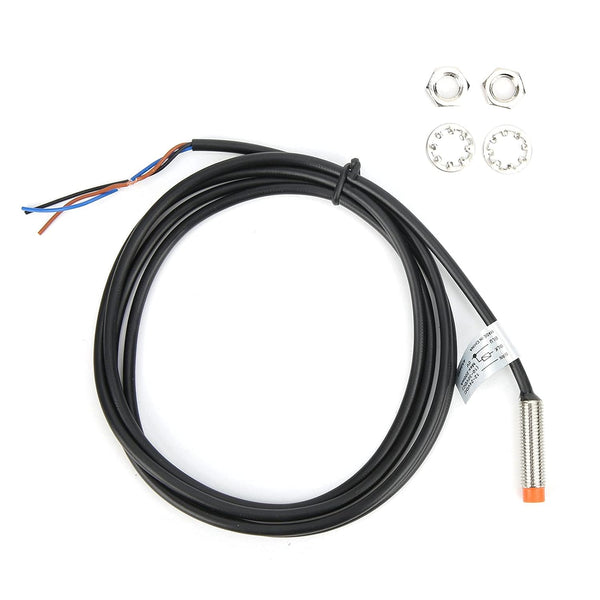 Fafeicy Proximity Switch DC1224V, 3Wire PNP NO Inductive Sensors, 2mm Detecting Distance, 5-8mm Sensing Range,