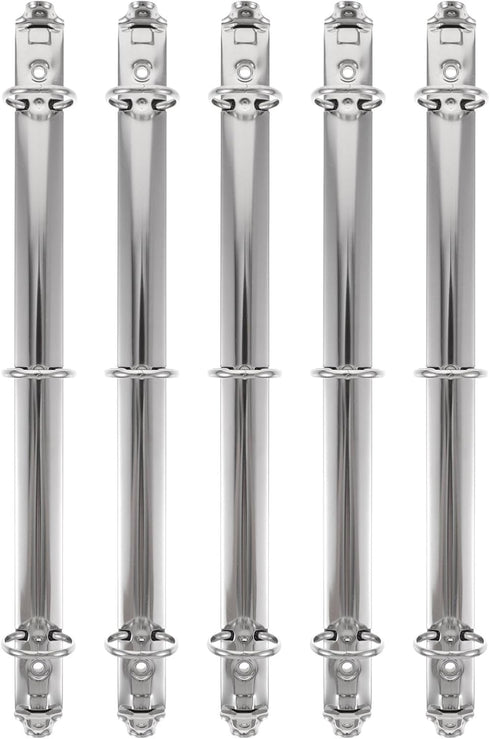 Tofficu 5 Pcs Metal Notebook 3-Hole Ring Binder Mechanism, Loose Leaf Binding Combs for DIY