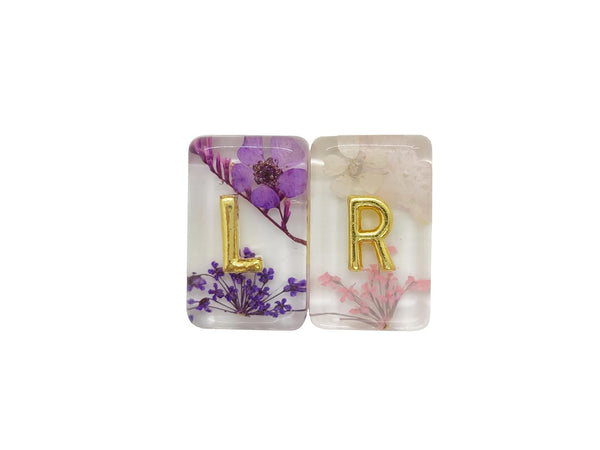 ASVP Shop X-Ray Markers Flower Resin with Lead Letters, includes Adhesive Strips, Extra Strength, Reusable & Washable