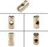 Hilitchi 20-Pcs M6 Pozidriv Slotted Barrel Nuts - Cross Dowels Slotted Nuts for Furniture, M6 x 20mm