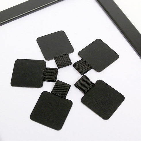 yueton 5pcs Self-Adhesive Leather Pen Holder with Elastic Loop for Notebooks