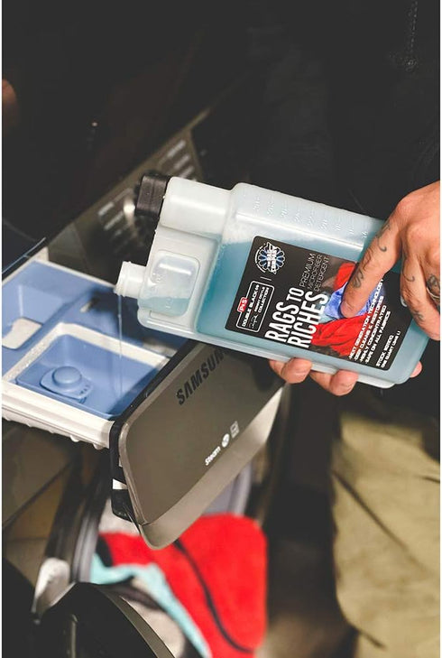 P & S PROFESSIONAL DETAIL PRODUCTS - Rags to Riches Premium Microfiber Detergent, Deep Cleans and Restores, Safe on All