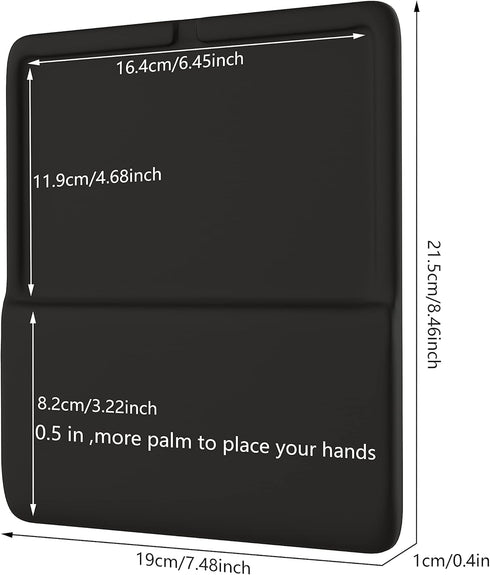 HONKID Wrist Rest for Magic Trackpad 2 (MJ2R2LL/A, A1535), Black, Relieve Pain & Fatigue