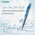 HAUSER 4 In 1 Colorful Pens, 4 Pc Ballpoint 1.0 mm Blue/Black/Red/Green, Note Taking, Back To School Supplies