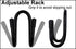 YYST Flexible Over the Seat Hard Hat Rack Holder, Back Seat Hanger Headrest Hook (Black X 4 Pack)
