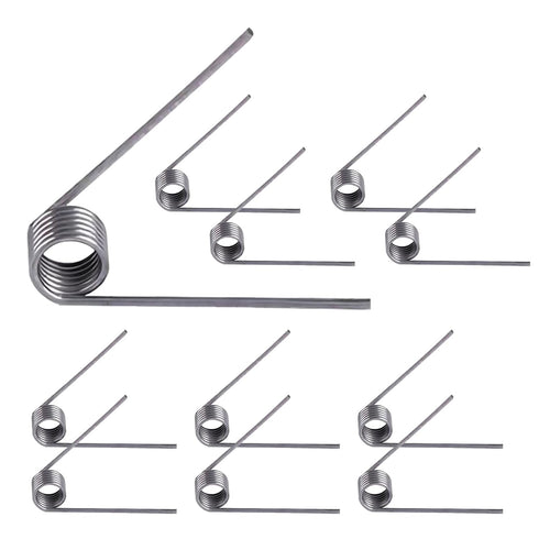 10 PCS Stainless Steel Spring, Mechanical Torsion Spring, 0.5 Wire Diameter, 4.5 OD, 60° Deflection Torsional Spring