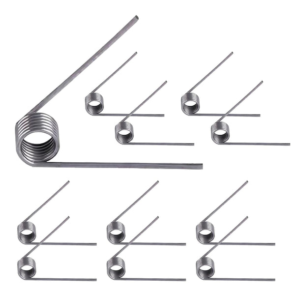10 PCS Stainless Steel Spring, Mechanical Torsion Spring, 0.5 Wire Diameter, 4.5 OD, 60° Deflection Torsional Spring