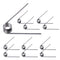 10 PCS Stainless Steel Spring, Mechanical Torsion Spring, 0.5 Wire Diameter, 4.5 OD, 60° Deflection Torsional Spring