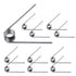 10 PCS Stainless Steel Spring, Mechanical Torsion Spring, 0.5 Wire Diameter, 4.5 OD, 60° Deflection Torsional Spring