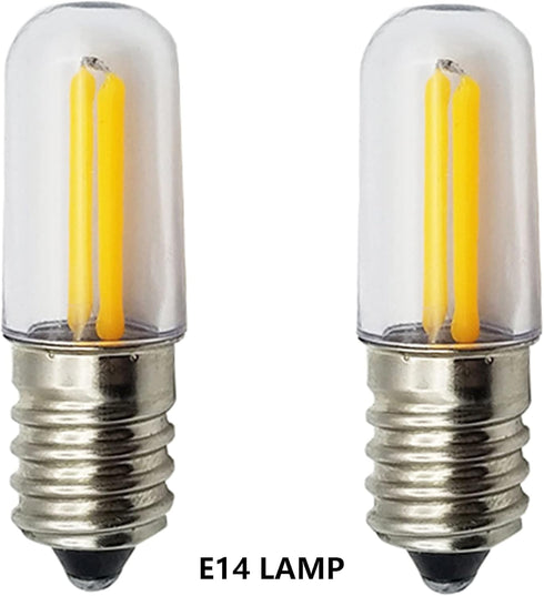 GutReise 5V E14 Socket,2pcs E14 Bulbs 5V-6V USB to LED Lamps for Table lamp Ceiling Christmas Star Home Decoration