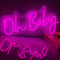 Fespcj Reusable Oh Baby LED logo for partiesBirthday Graduation Adult GiftFestival decorationDaily home