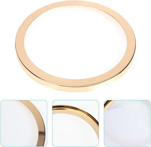 Kisangel Dustproof Lampshade Cover with Shiny Iron Ring Ceiling Lamp Shade Protector Dust for Chandelier and Lamp Decor
