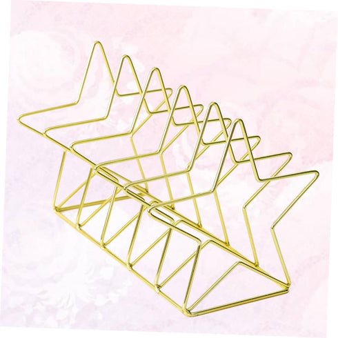 Nordic Style Vintage Iron Bookends - Star Design Desk Organizer