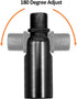 M10 5.9-inch 12-inch Antrader Threaded Extension Rod Black Lighting Fixture Stems with Sloped Ceiling Adapters