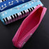 Black Violin Oxford Cloth Pencil Case, Square Single Layer Music Notes, Large Capacity Pen Bags, Stationery Supplies
