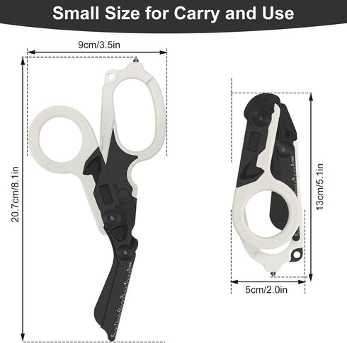 6in1 trauma shears - emergency responders, outdoor emergencies scissor, medical staff, and outdoor camping scissors