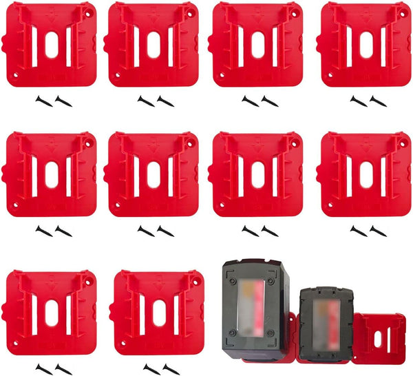 UOSXVC 10Packs Battery Holders for Milwaukee 18V Mount Fit for M18 Battery