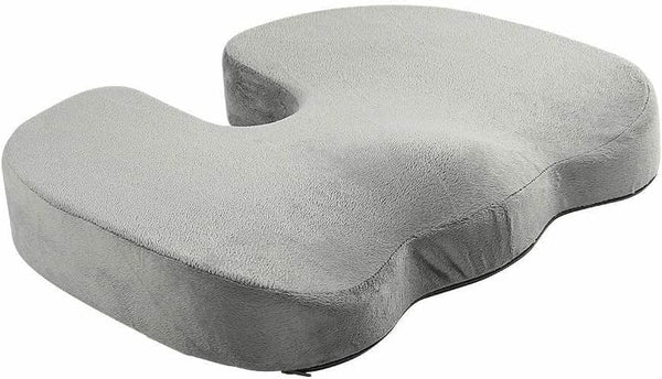 AK TRADING CO. Premium Comfort Seat Cushion - Non-Slip Orthopedic 100% Memory Foam Coccyx Cushion