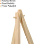 PATIKIL 12 Pack 5.9" Mini Wooden Easel Stand for Displaying Photos, Canvases, Wedding, Wood Color