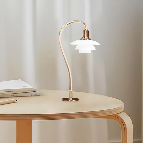 Curved Metal Lamp Rod - Ideal for DIY Lighting Projects