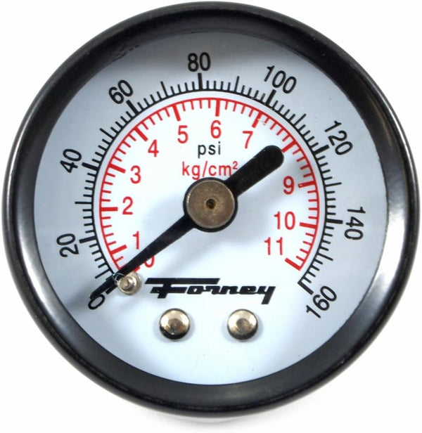 Forney 75565 Pressure Gauge, 1-1/2-Inch Face, 1/8-Inch NPT, 0-160 PSI