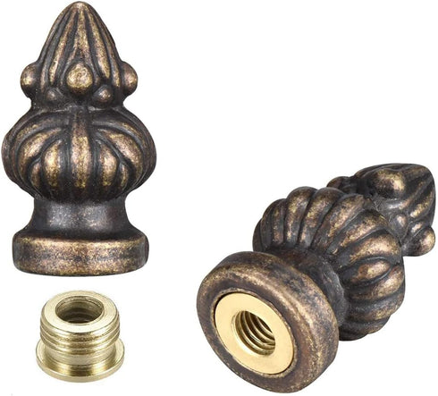 WOEIFGV Bronze Metal Lamp Finial Knob Lamp Decoration for Lamp Shade Standard Lamp Harps Desk Lamps Floor Lamps