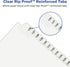 Avery Avery-Style Bottom Tab Dividers, 26-Tab, Legal Exhibit 1-25, 8.5 x 11 Inches, White